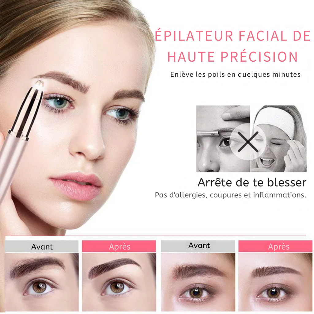 épilateur à lumière pulsée ipl + épilateur haute précision gratuit