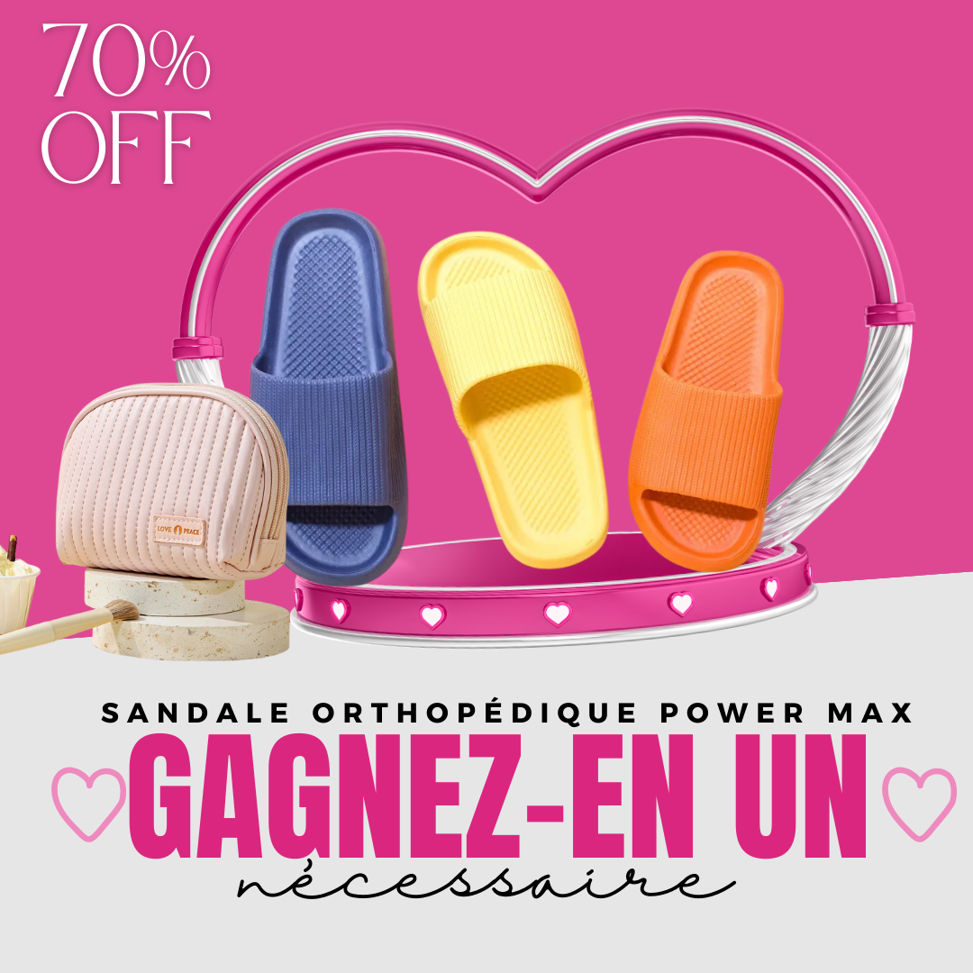 Sandale Orthopédique Confort Max + Cadeau Exclusif